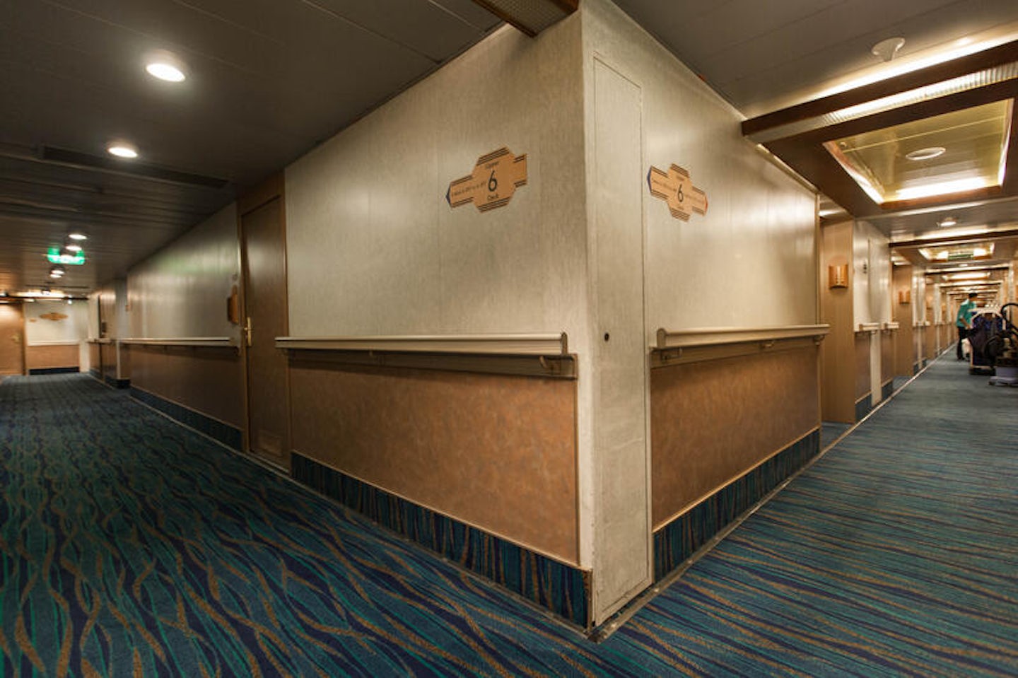 Hallways on Carnival Conquest
