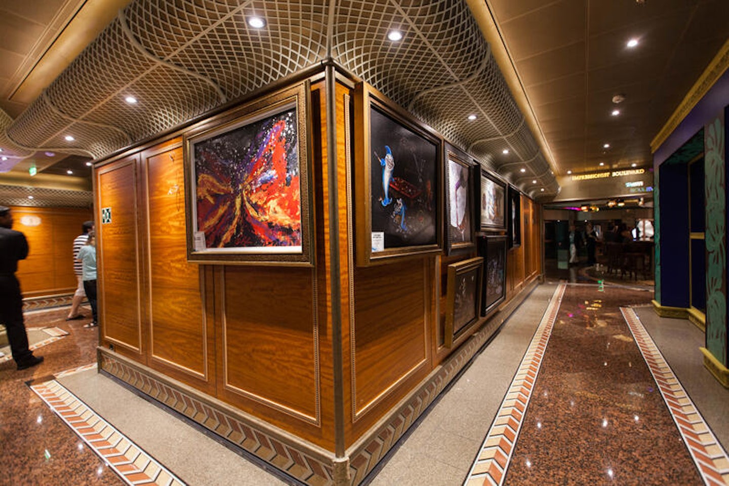 Hallways on Carnival Conquest