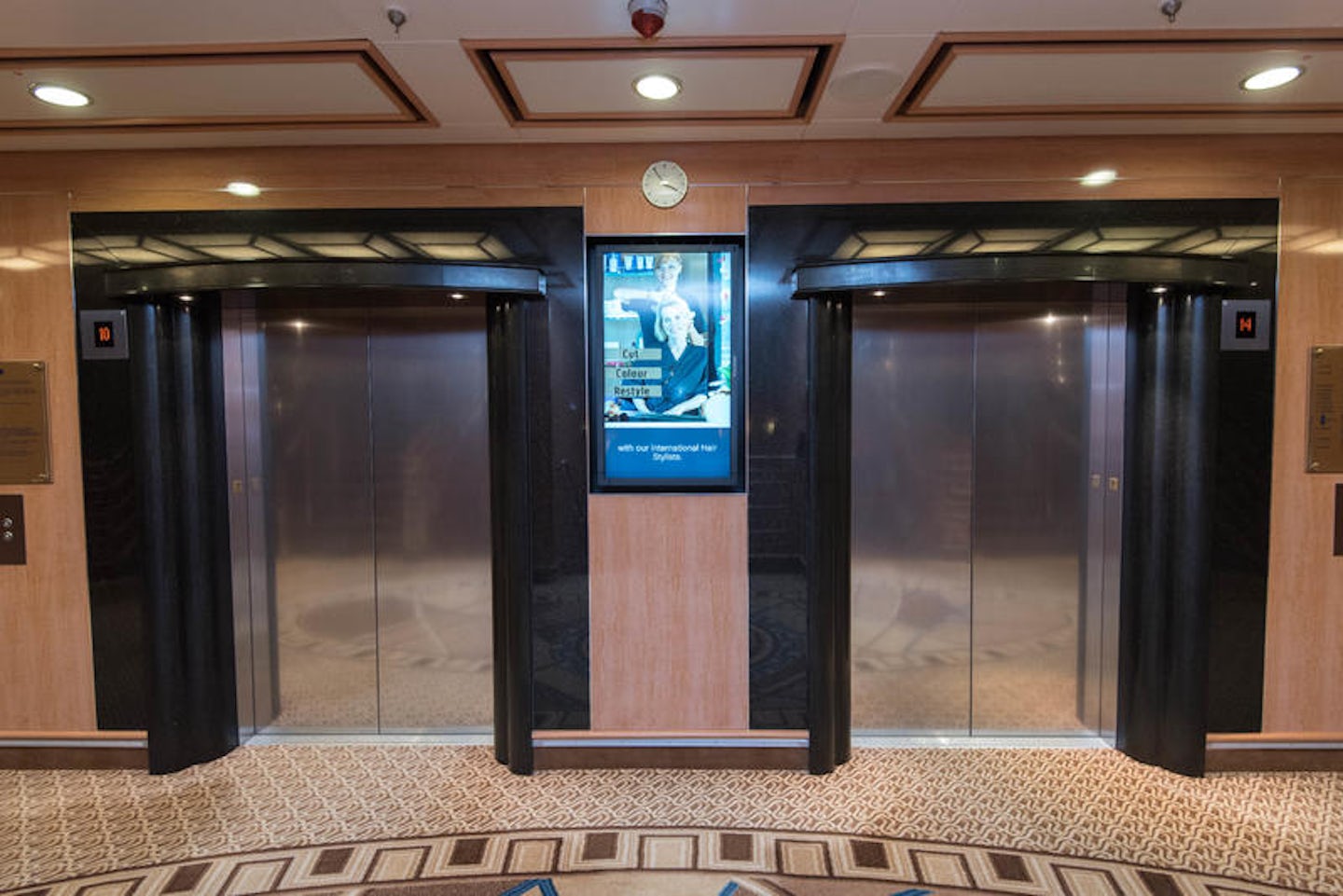 Elevators on Royal Princess