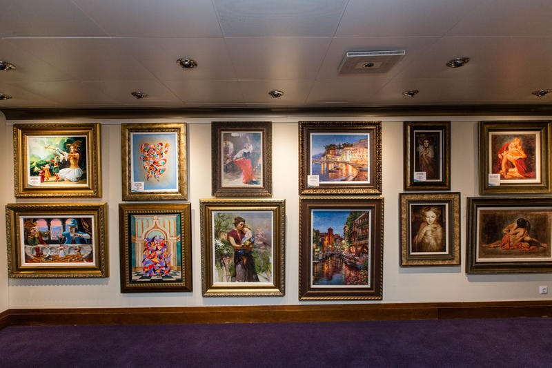 Art Gallery on Carnival Inspiration Cruise Ship Cruise Critic
