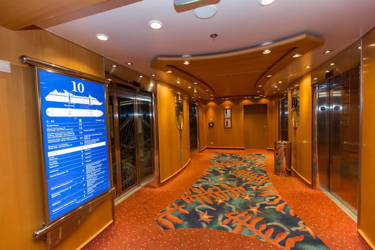 Elevators on Liberty of the Seas