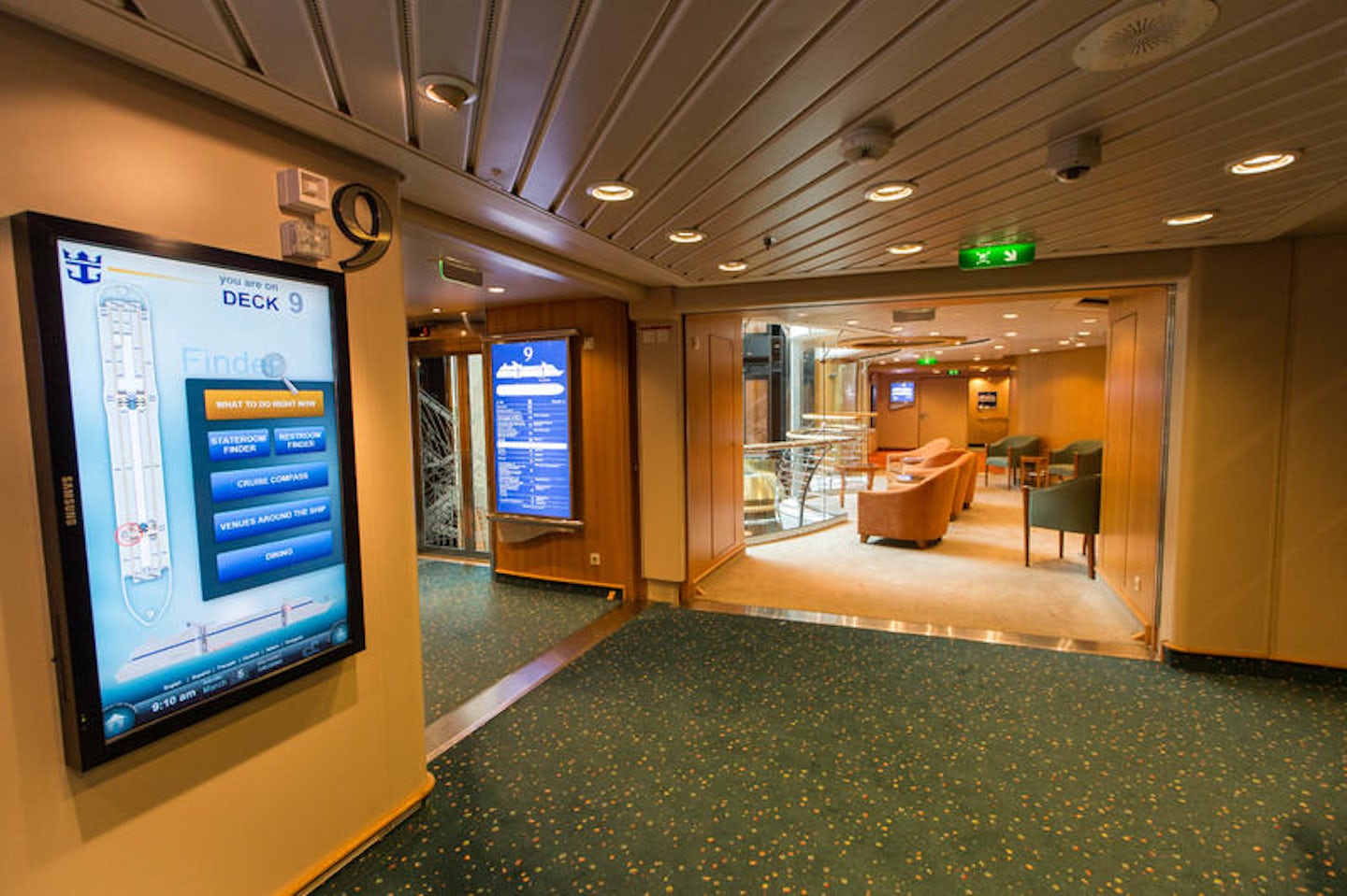 Hallways on Liberty of the Seas