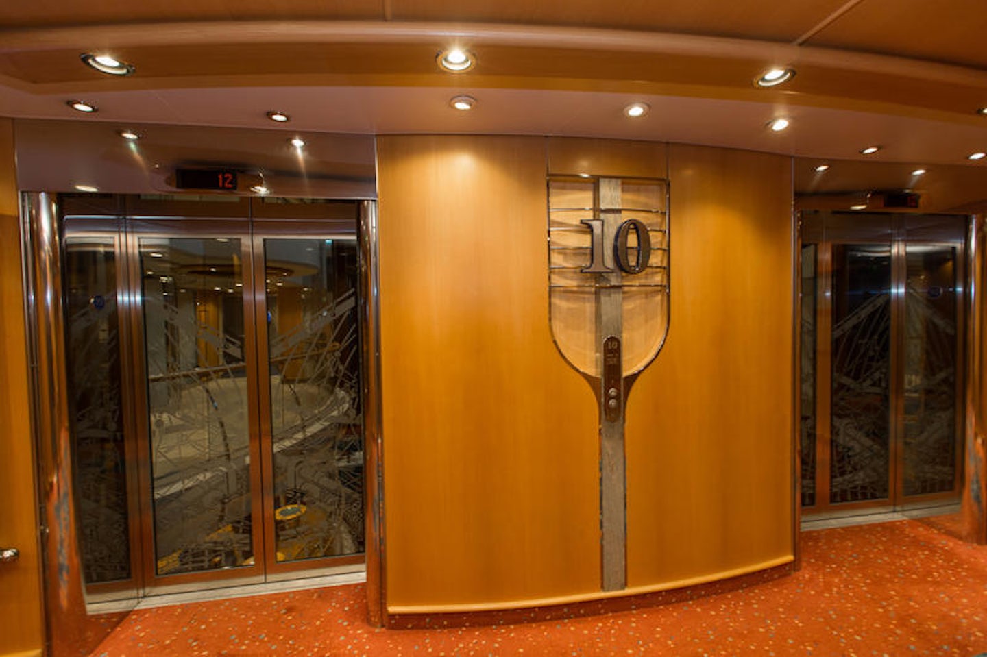 Elevators on Liberty of the Seas