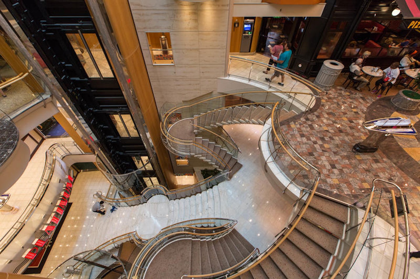 Stairs on Liberty of the Seas