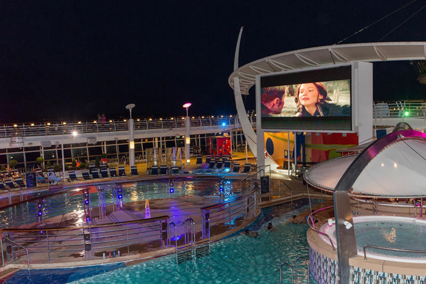 Outdoor Movie Screen on Liberty of the Seas