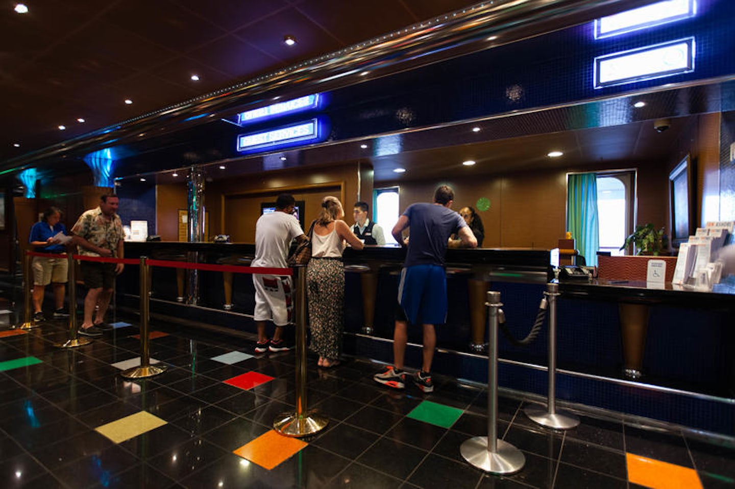 Guest Services Desk on Carnival Glory