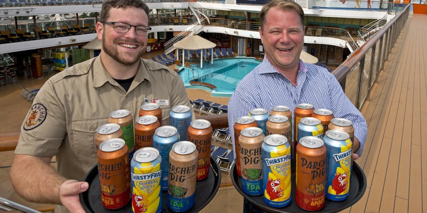Carnival Cruise Line has become the first cruise line to can and sell its own private label craft beer.  (Photo: Carnival Cruise Line)
