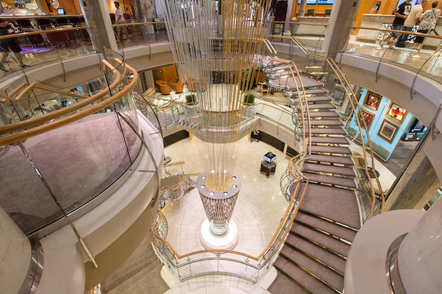 The Centrum Atrium on Voyager of the Seas