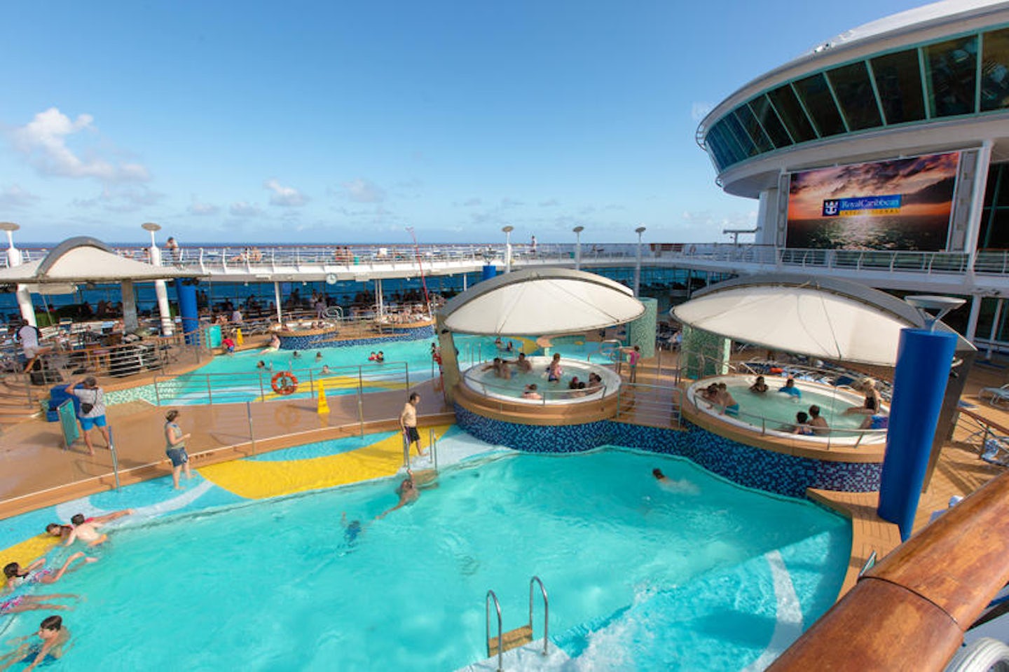 The Pool Deck on Voyager of the Seas