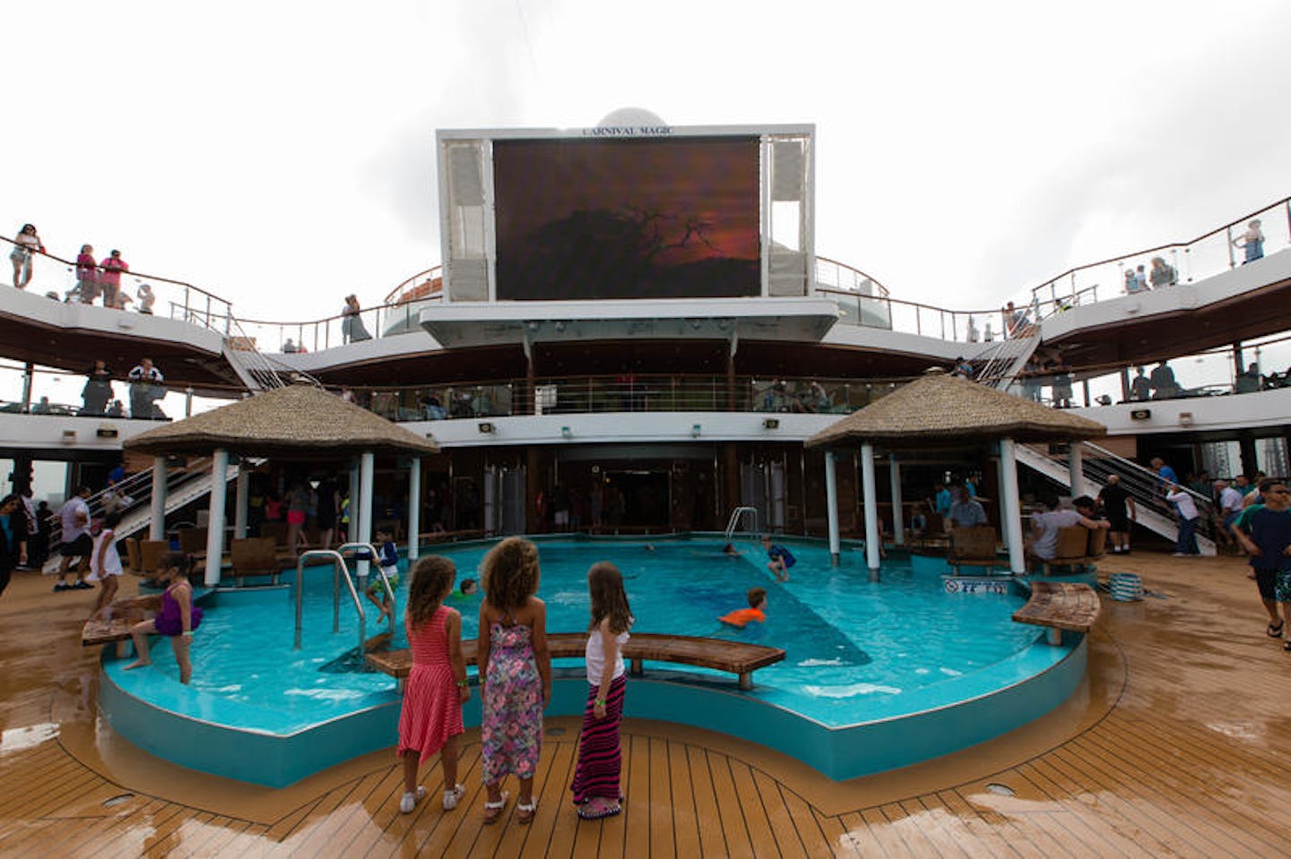 Outdoor Movie Screen on Carnival Magic