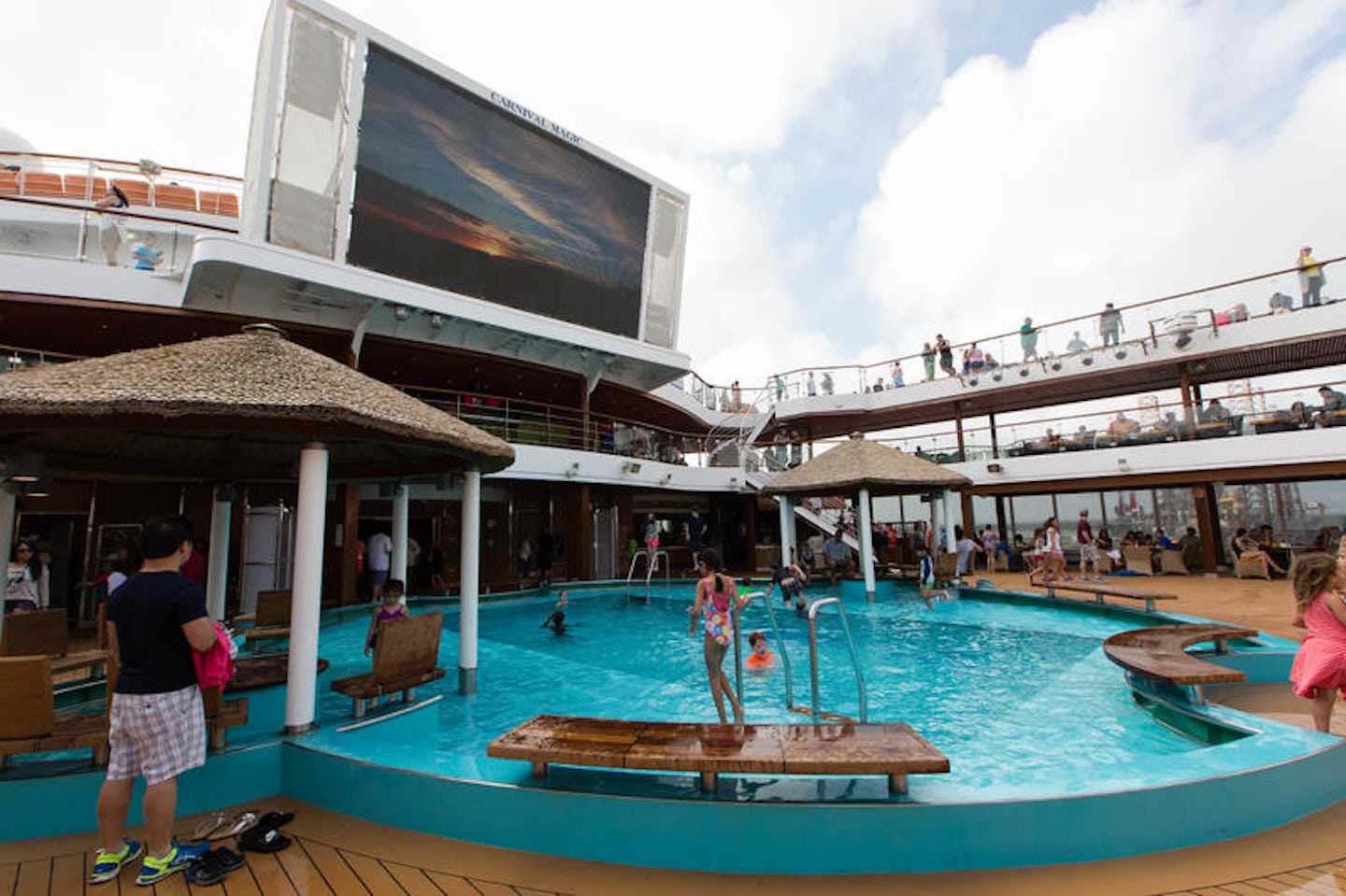 Outdoor Movie Screen on Carnival Magic