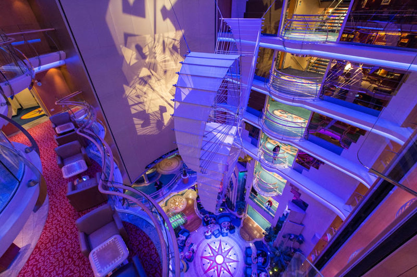 Centrum Atrium on Radiance of the Seas