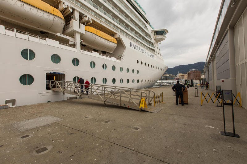Ship Exterior on Royal Caribbean Radiance of the Seas Cruise Ship