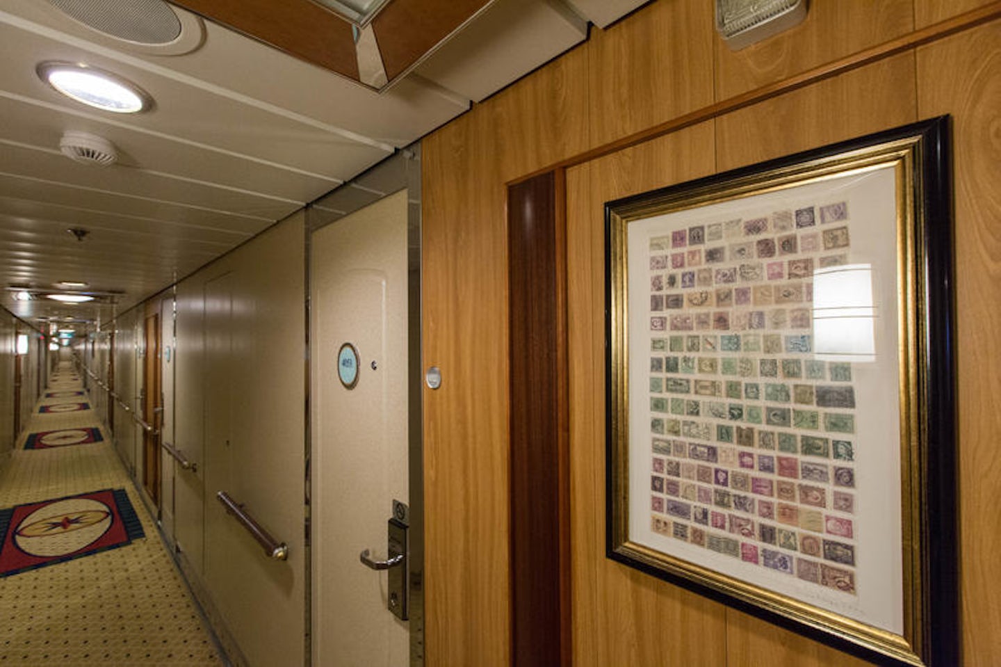 Hallways on Radiance of the Seas