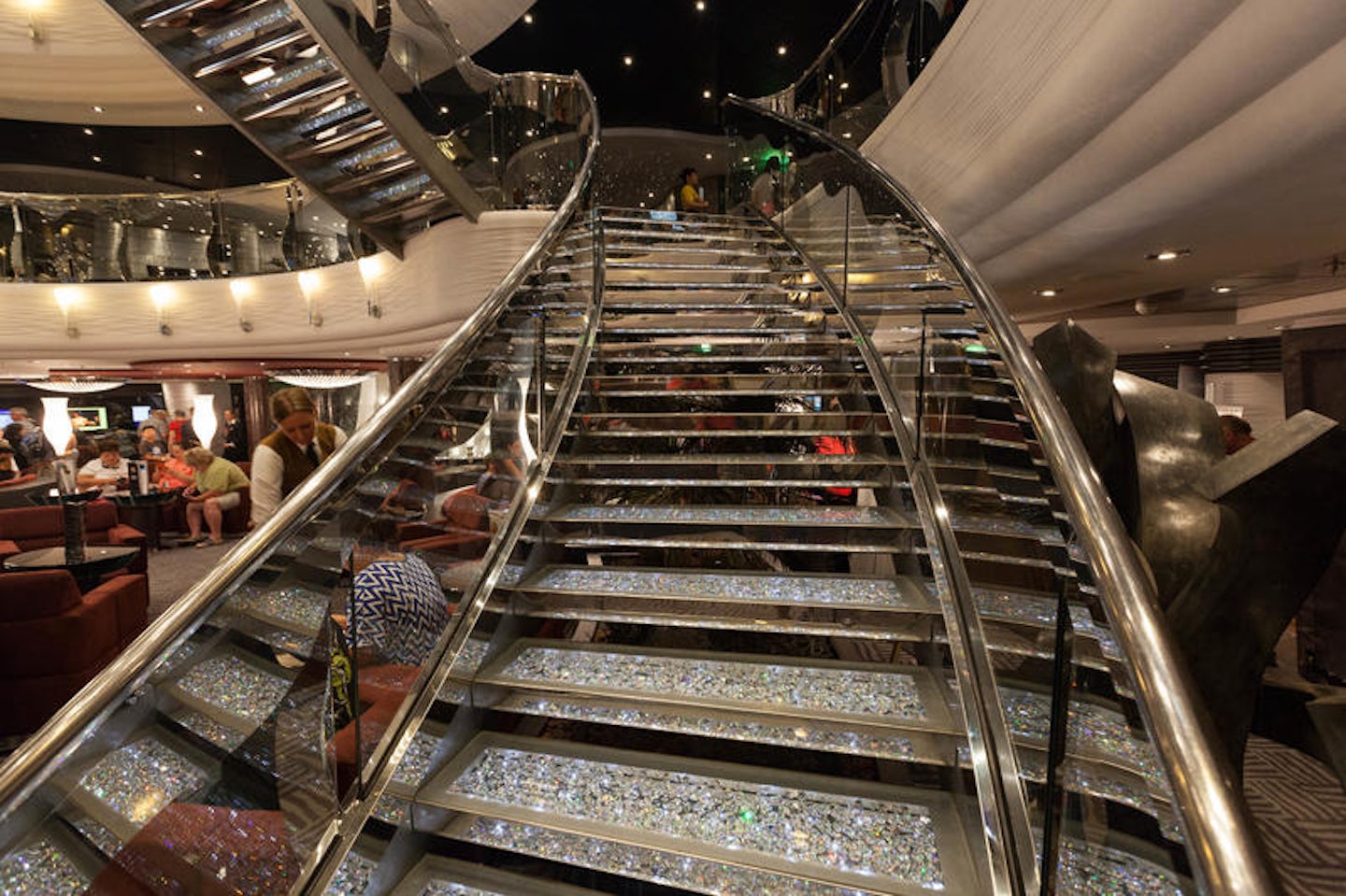Swarovski Crystal Staircase on MSC Divina
