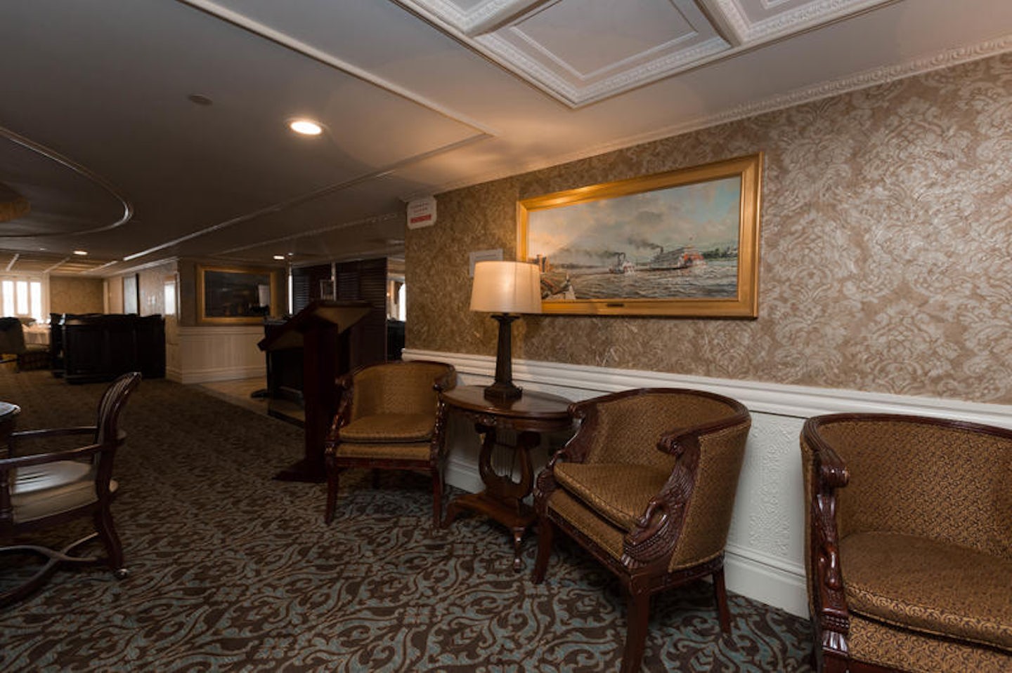 The Main Deck Lounge on American Queen