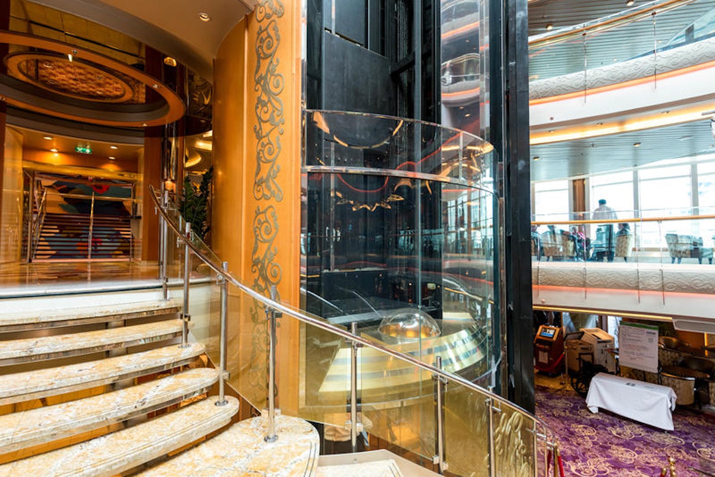 Hallways, Stairways and More on Royal Caribbean Rhapsody of the Seas ...