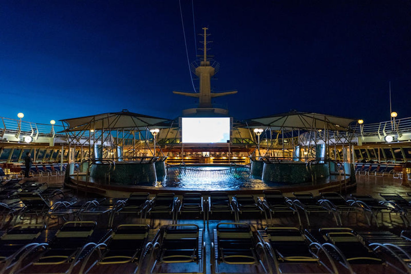 Outdoor Movie Screen on Rhapsody of the Seas