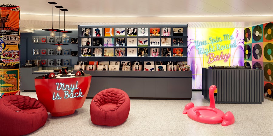 Virgin Voyages to Unveil Record Shop and Bookable Karaoke Room on First Cruise Ship