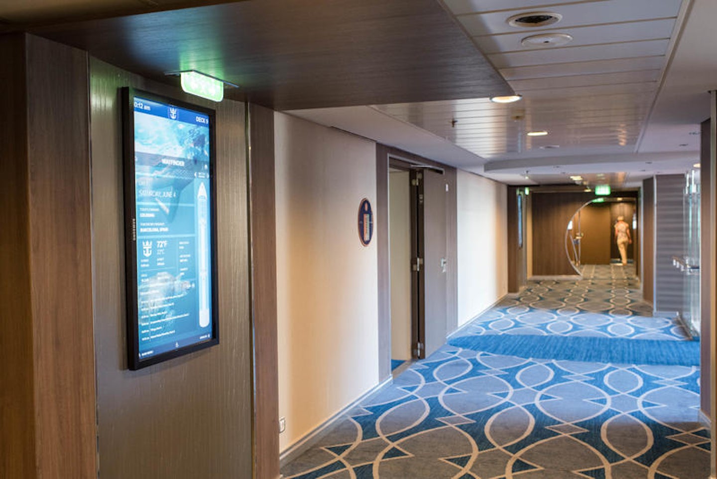 Hallways on Harmony of the Seas