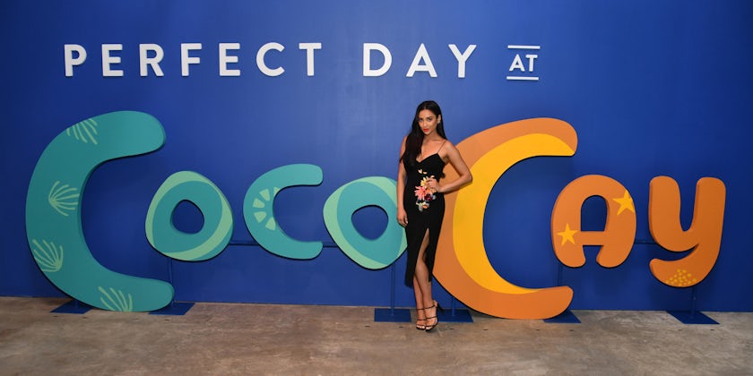 Actress Shay Mitchell previews Perfect Day at CocoCay, Bahamas (Photo: Royal Caribbean)