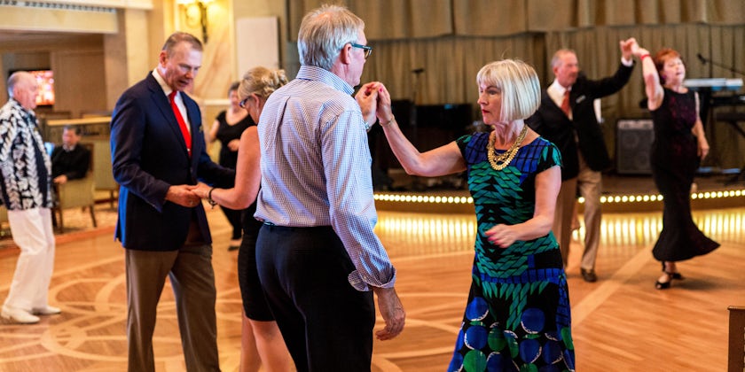 Couples Ballroom Dancing in the Queens Room on Queen Victoria (Photo: Cruise Critic)