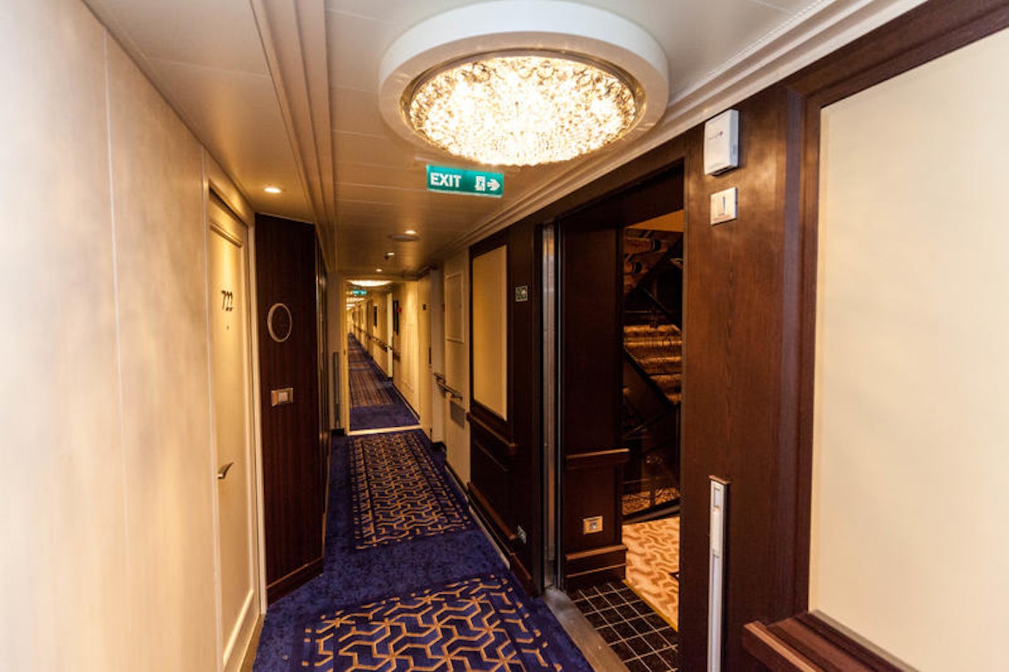 Hallways on Seven Seas Explorer