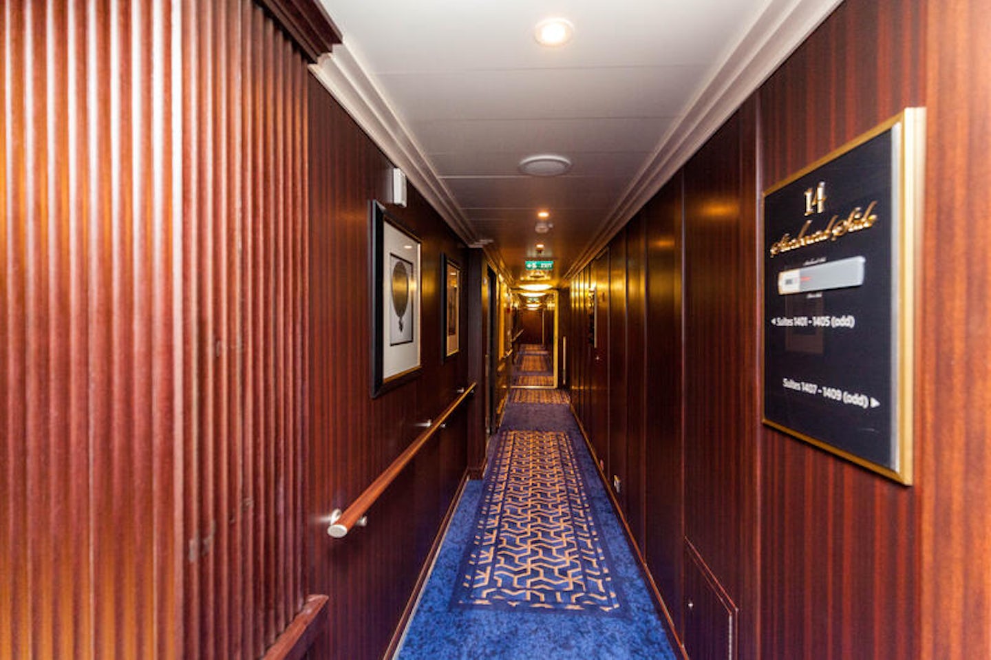 Hallways on Seven Seas Explorer