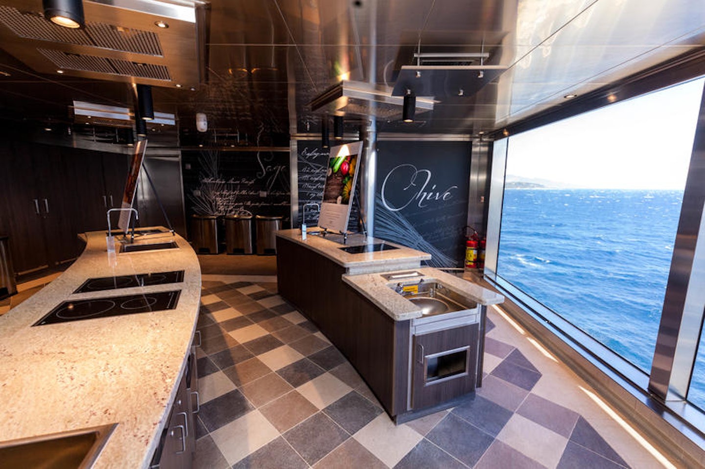 Culinary Arts Kitchen on Seven Seas Explorer
