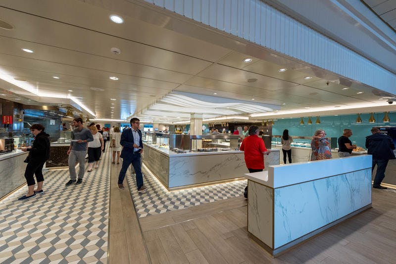 Kings Court Buffet on Cunard Queen Mary 2 (QM2) Cruise Ship Cruise Critic