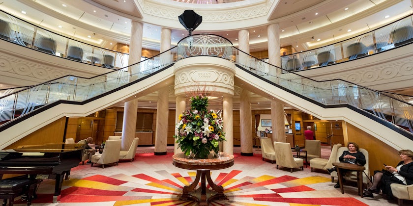 Grand Lobby on Queen Mary 2 (QM2)