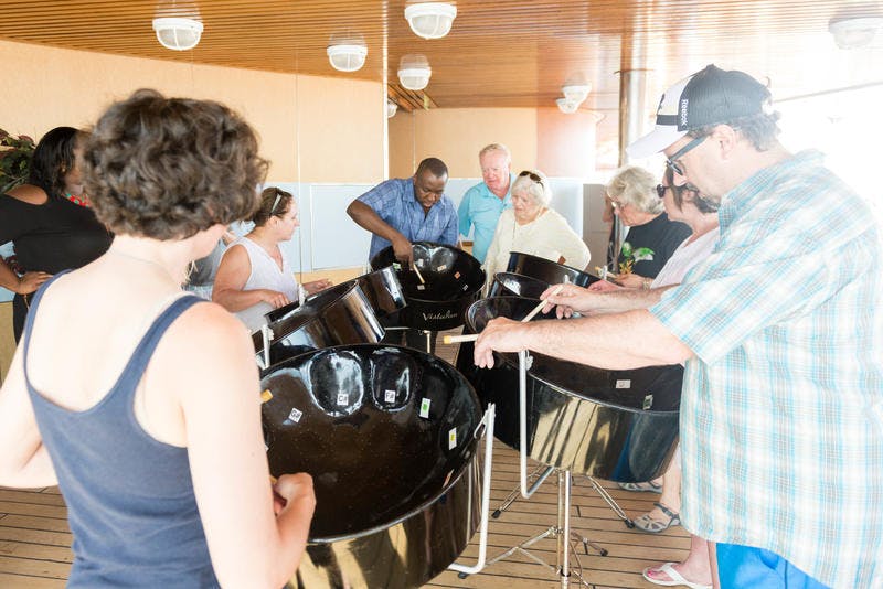 Steel Drums Class on Holland America Oosterdam Cruise Ship Cruise Critic