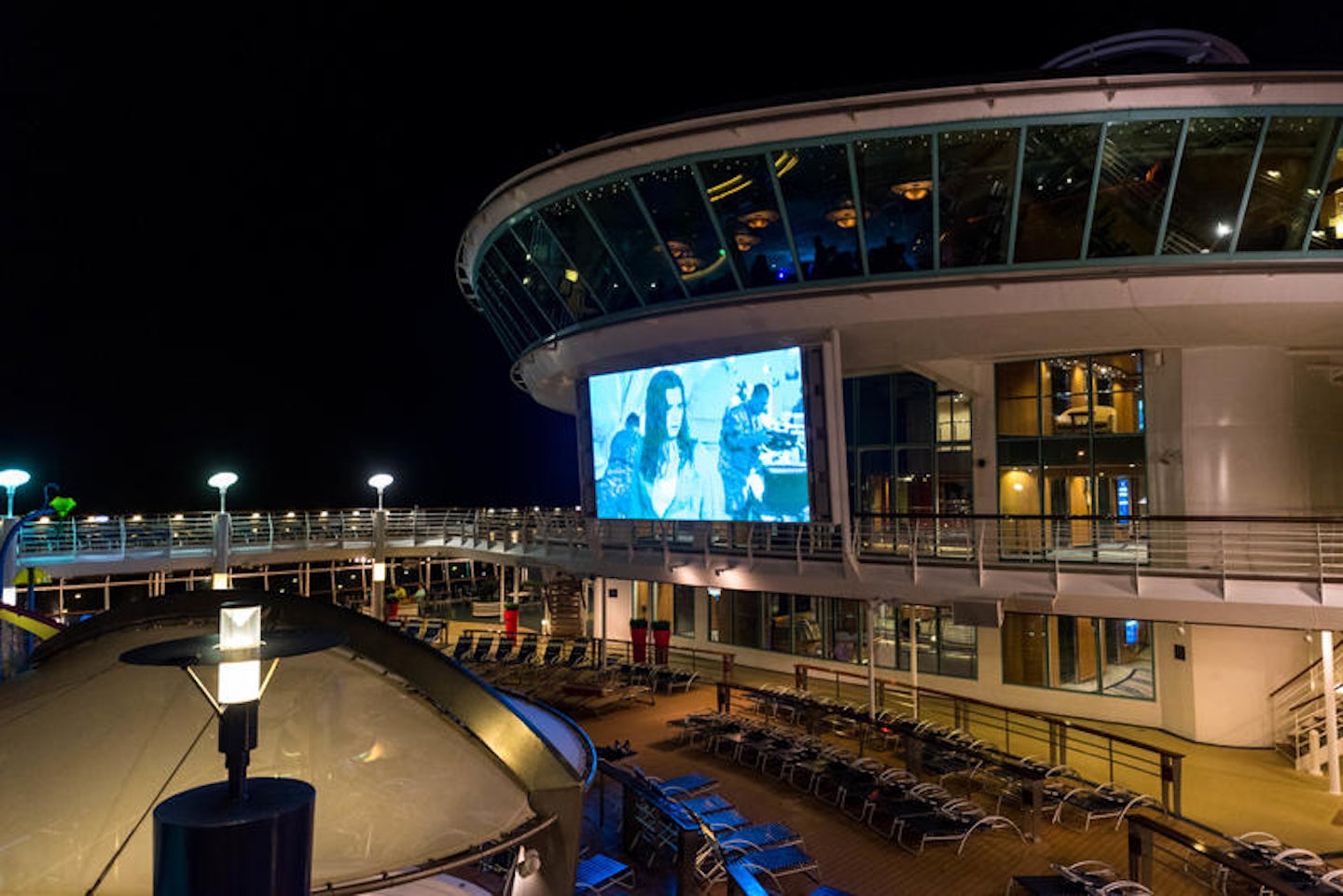 Outdoor Movie Screen on Adventure of the Seas
