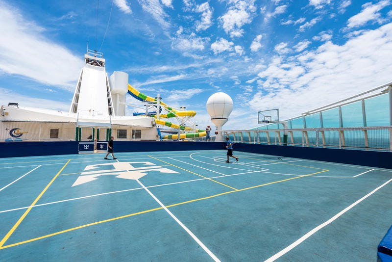 Sports Court on Royal Caribbean Adventure of the Seas Cruise Ship