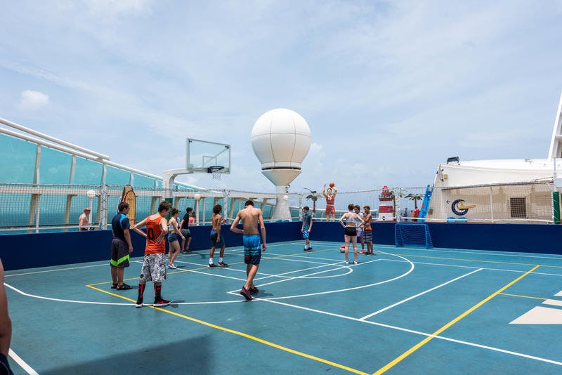 Sports Court on Royal Caribbean Adventure of the Seas Cruise Ship