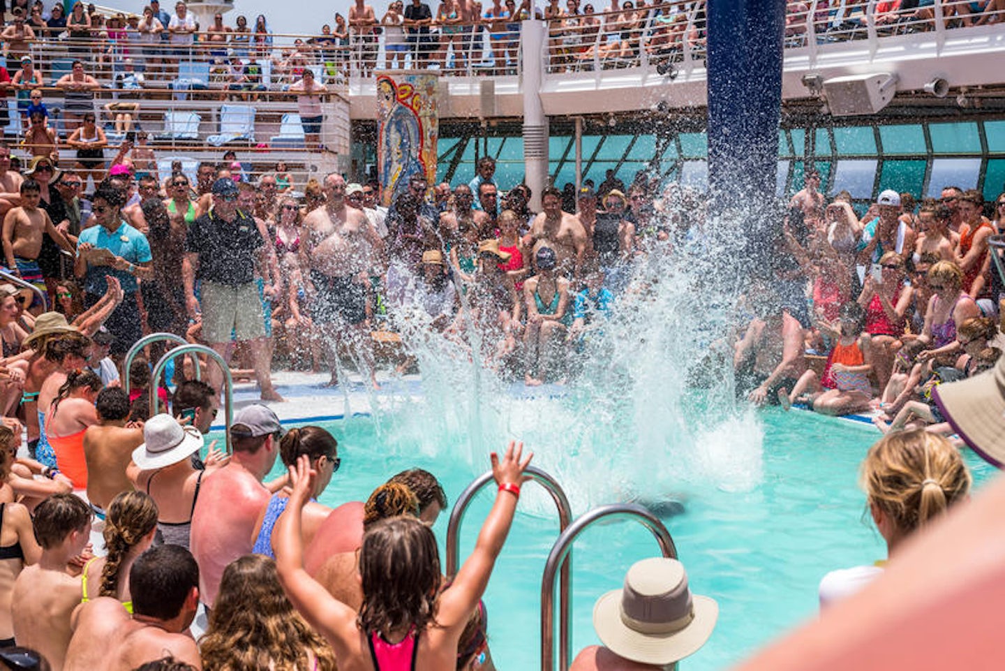 Belly Flop Contest on Adventure of the Seas