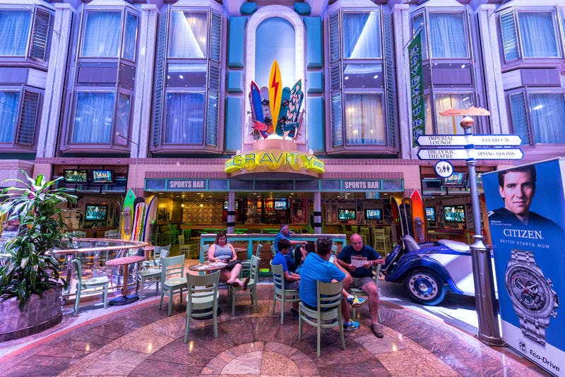 Gravity Sports Bar on Royal Caribbean Adventure of the Seas Ship