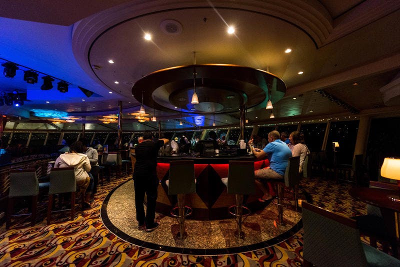 Viking Crown Lounge on Royal Caribbean Adventure of the Seas Ship