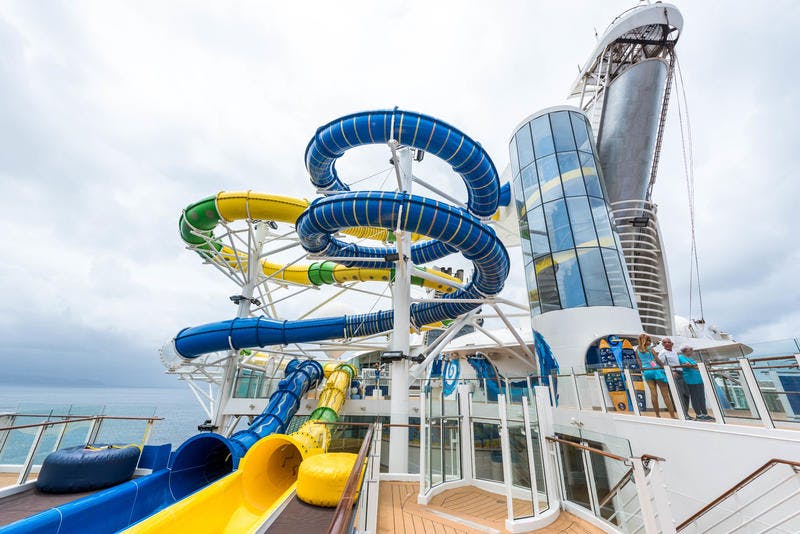 Water Slides On Royal Caribbean Adventure Of The Seas Cruise Ship ...