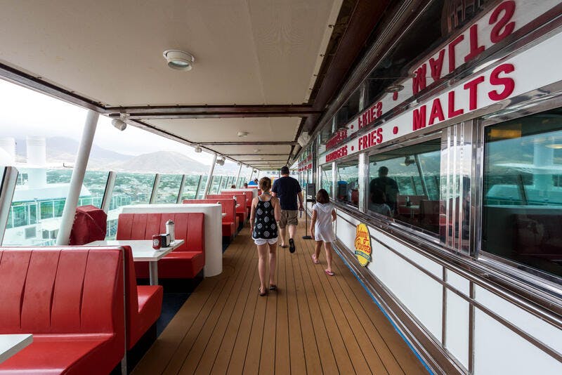 Johnny Rockets on Royal Caribbean Adventure of the Seas Cruise Ship