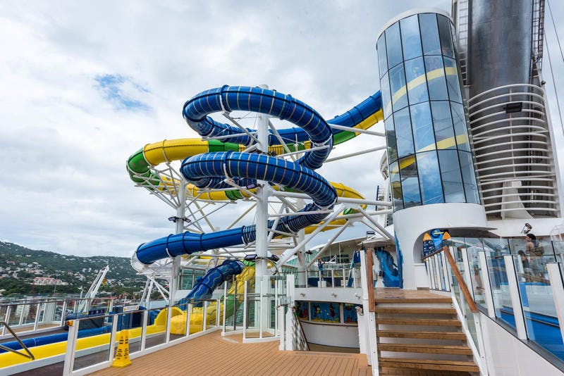 Water Slides On Royal Caribbean Adventure Of The Seas Cruise Ship ...