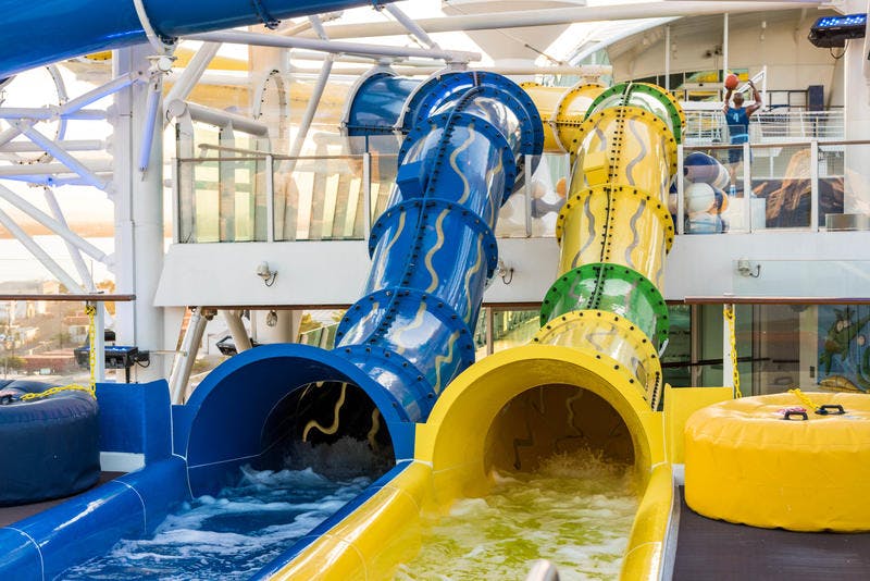 Water Slides On Royal Caribbean Adventure Of The Seas Cruise Ship ...