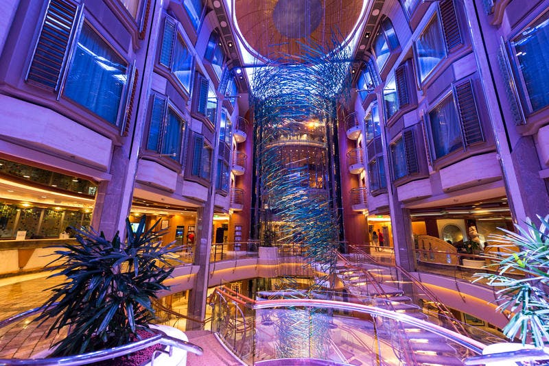 Royal Promenade On Royal Caribbean Adventure Of The Seas Cruise Ship ...