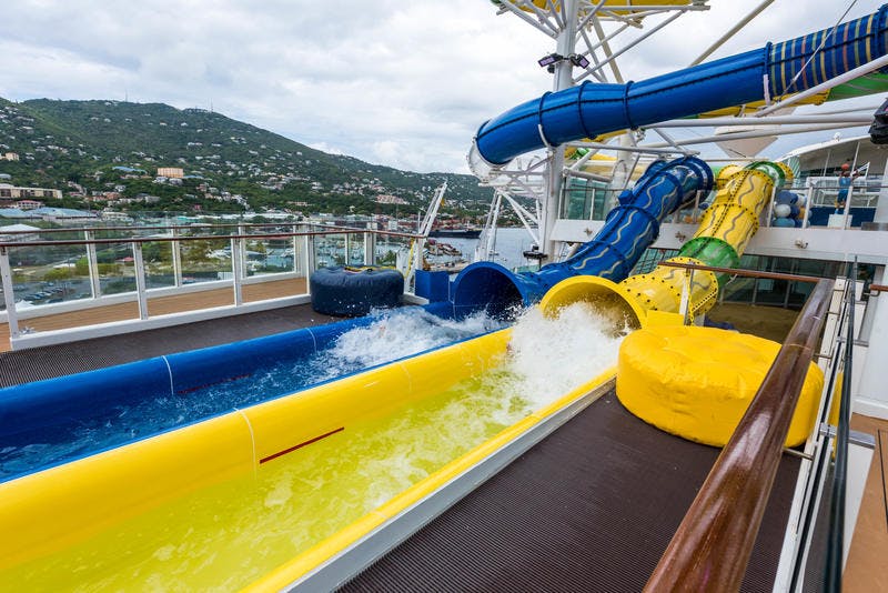 Water Slides On Royal Caribbean Adventure Of The Seas Cruise Ship ...