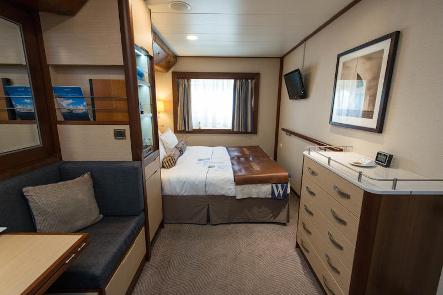 The Deluxe Oceanview Cabin (Category AX) on Wind Star