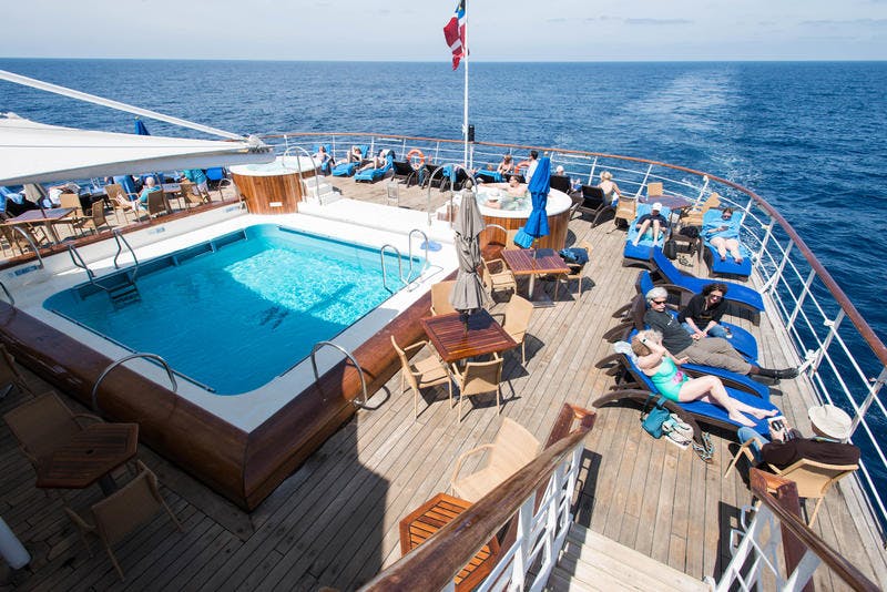 Pool Deck on Windstar Wind Surf Cruise Ship Cruise Critic