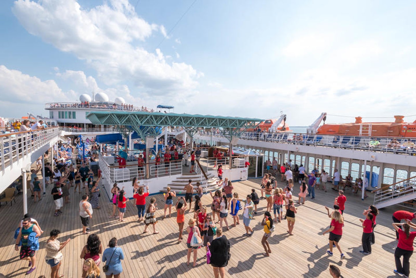 The Lido Deck on Carnival Paradise