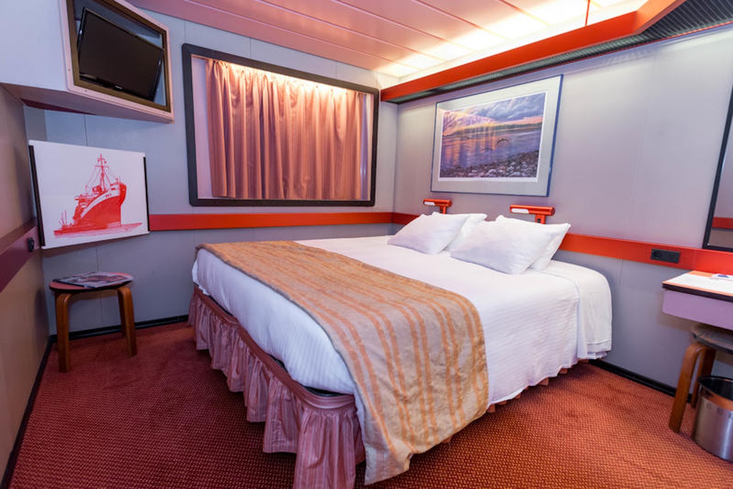 The Interior Cabin on Carnival Paradise