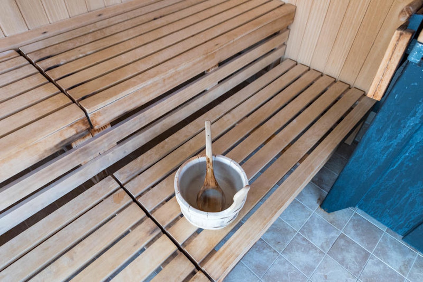 Sauna at Mandara Spa on Norwegian Pearl