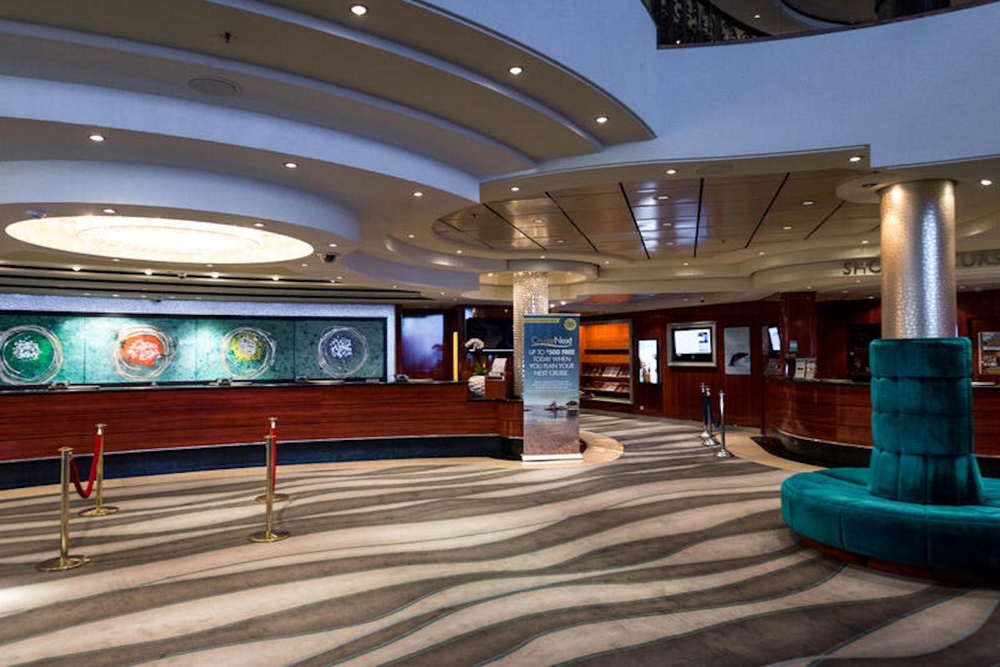 Guest Services Desk on Norwegian Pearl